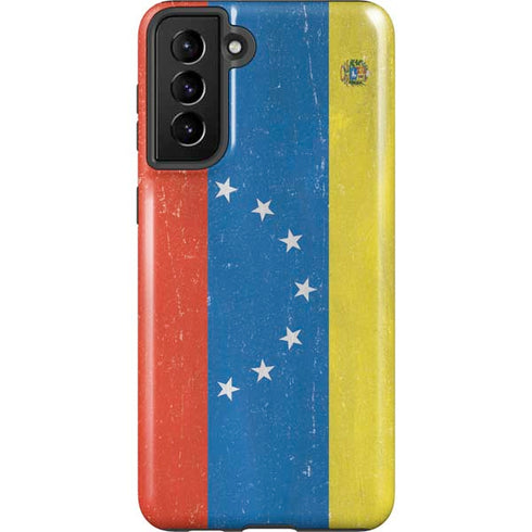 Venezuela Flag Distressed Galaxy S21 FE Pro Case